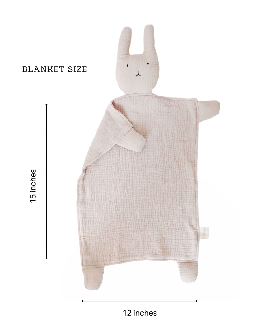 Natural Sand Bunny Lovey Blanket