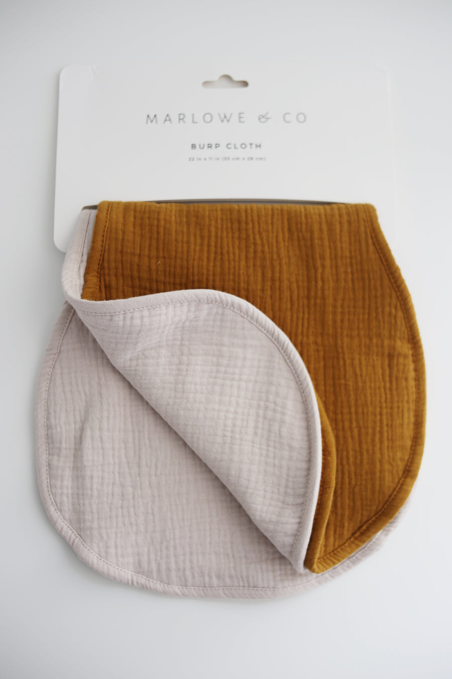 Natural Sand/Toffee Burp Cloths
