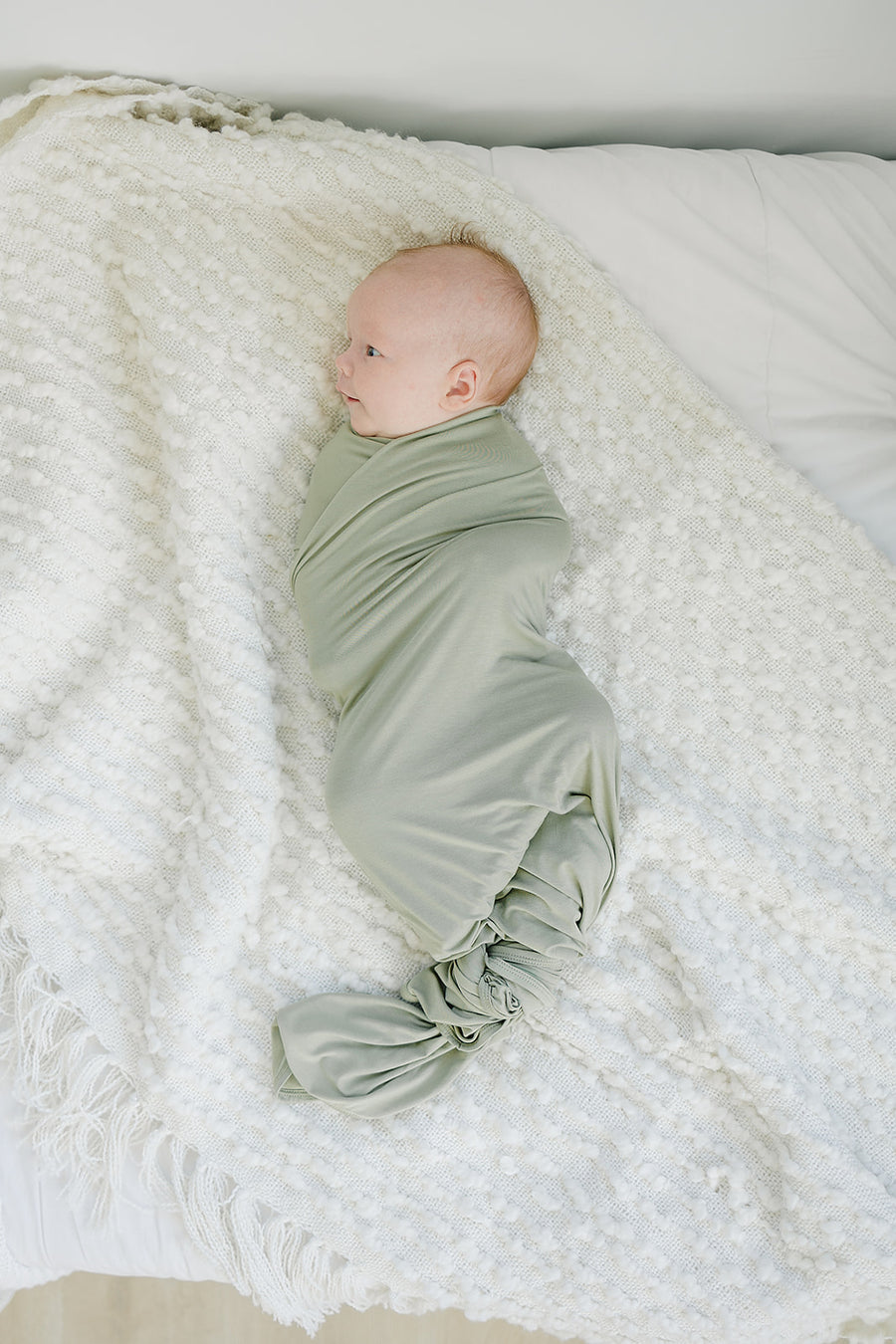 Dried Thyme Bamboo Swaddle Blanket